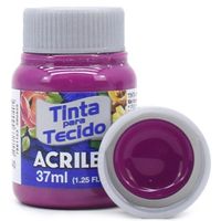 Tinta para Tecido Acrilex Fosca 37ml - Cores 2017 640 - pitaya