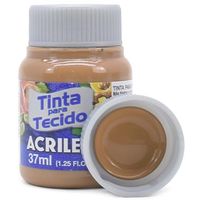 Tinta para Tecido Acrilex Fosca 37ml - Cores 2017 814 - chocolate