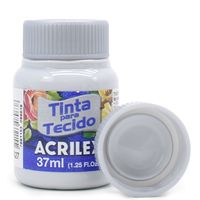 Tinta para Tecido Acrilex Fosca 37ml - Cores 2017 627 - cinza claro