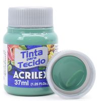 Tinta para Tecido Acrilex Fosca 37ml - Cores 2017 630 - verde mar