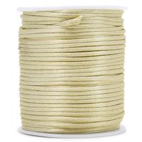 Cordão de Cetim Rabo de Rato 2mm 50 Metros - artePunto 183 areia