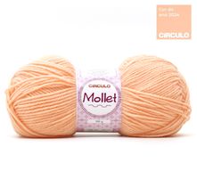 Lã Mollet 100g - 4224 A Cor Do Ano Peach Fuzz