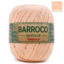 Barbante Barroco MaxColor nº06 200g - 4224 A Cor do Ano Peach Fuzz