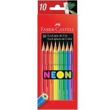 Lápis de Cor Neon Faber-Castell - 10 Cores