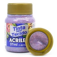 Tinta para Tecido com Glitter Acrilex 37ml 214 - rosê