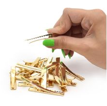 Presilha Bico de Pato Ouro 4,5 cm Círculo - 20 Unidades