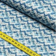 Tecido Estampado Para Patchwork - Clube Mais Criativo : Tricot Checron Azul Claro (0,50x1,40)