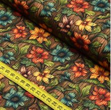 Tecido Estampado Para Patchwork - Clube Mais Criativo : Floral com Textura (0,50x1,40)