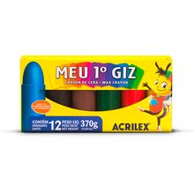 Meu Primeiro Giz Acrilex - 12 Cores