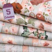 Kit de Tecido Bon Voyage (30x70) 5 Estampas