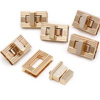 Fecho de Metal 30x20mm Círculo - 6 Unidades Dourado