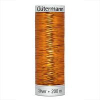 Linha para Bordar à Máquina Gutermann Metallic Sliver   8006 cobre