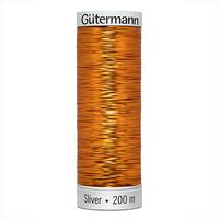 Linha para Bordar à Máquina Gutermann Metallic Sliver   8006 cobre