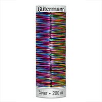 Linha para Bordar à Máquina Gutermann Metallic Sliver   8020 multicolor