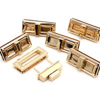 Fecho de Metal 52x22mm Círculo - 6 Unidades Dourado