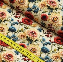 Tecido Estampado Para Patchwork - Mania Floral Exclusive 1 (0,50x1,50)