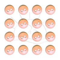 Botão Mini Redondo 0,5cm - 40 unidades Creme