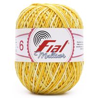 Barbante Multicor Fial Nº06 165g 314 amarelo ouro