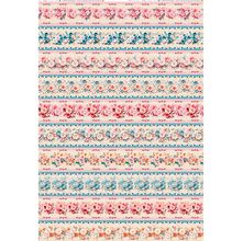 Tecido Estampado Para Patchwork - Pano Pra Mangga : Barrado 3D Azul (0,50x1,40)