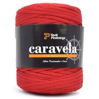 Fio Náutico Caravela 200m - Têxtil Piratininga 26  vermelho