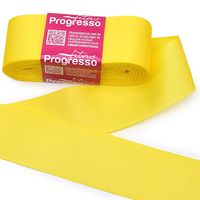 Fita Gorgurão nº 09 de 38mm com 10 metros - Progresso 242 - amarelo canário