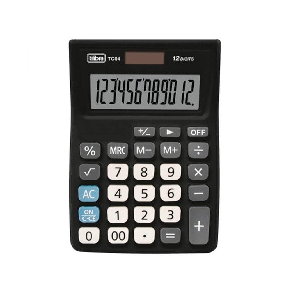 Calculadora de Bolso 12 Dígitos Tilibra TC04 Bazar Horizonte