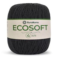 Barbante Ecosoft EuroRoma N°04 300g 250 preto