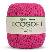 Barbante Ecosoft EuroRoma N°04 300g 550 pink