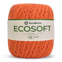 Barbante Ecosoft EuroRoma N°04 300g 750 laranja