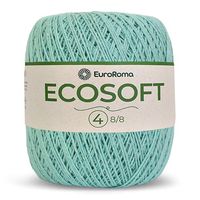 Barbante Ecosoft EuroRoma N°04 300g 800 verde água claro