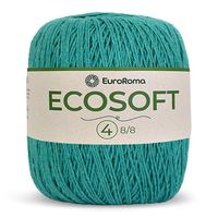 Barbante Ecosoft EuroRoma N°04 300g 810 verde água escuro