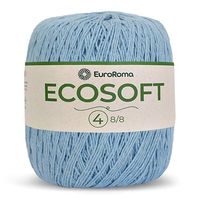 Barbante Ecosoft EuroRoma N°04 300g 900 azul bebê