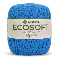 Barbante Ecosoft EuroRoma N°04 300g 901 azul piscina