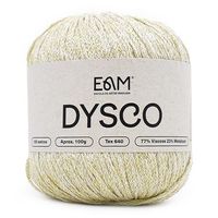 Linha Dysco 100g  Branco com ouro