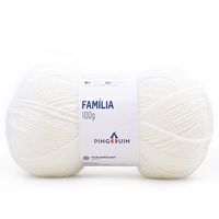 Fio Família Pingouin 100g 002 branco