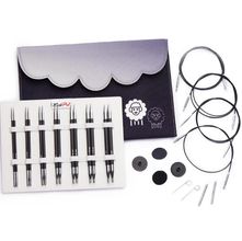 Kit de Agulhas Circulares Intercambiáveis Karbonz 13cm - Knitpro