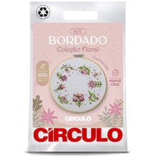 Kit Bordado Floral - Guirlanda
