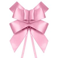 Laço Rápido de Cetim 5 Unidades - Fitas Progresso 310 - rosa bebê
