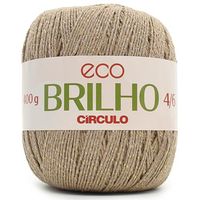 Barbante Eco Brilho Circulo  7725 porcelana/ouro