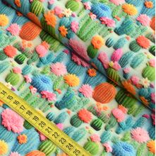 Tecido Estampado para Patchwork - Efeitos 3D : Cactos Coloridos (0,50x1,40)