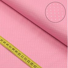 Tecido Estampado Para Patchwork - Poá Rosa Cor 1617 (0,50X1,40)