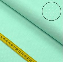 Tecido Estampado Para Patchwork - Poá Verde Água Cor 1619 (0,50X1,40)