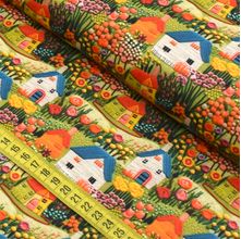 Tecido Estampado para Patchwork - Efeitos 3D : Casinhas (0,50x1,40)
