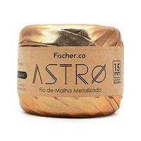 Fio de Malha Metalizado Astro Fischer - 80 Metros Bronze