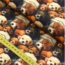 Tecido Estampado Para Patchwork - Clube Mais Criativo : Cachorros (0,50x1,40)