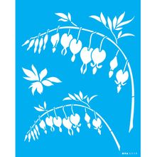 Stencil Opa 20 x 25 cm - Flor Coração Sangrento - 3519