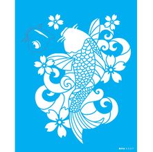 Stencil Opa 20 x 25 cm - Oriental Carpa - 3527