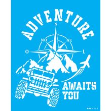 Stencil Opa 20 x 25 cm - Viagem Adventure - 3528