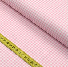 Tecido Tricoline Xadrez : Composê Rosa (0,50X1,50)