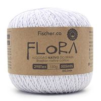 Linha Flora Fischer 505 metros - 100% Algodão 3001 branco